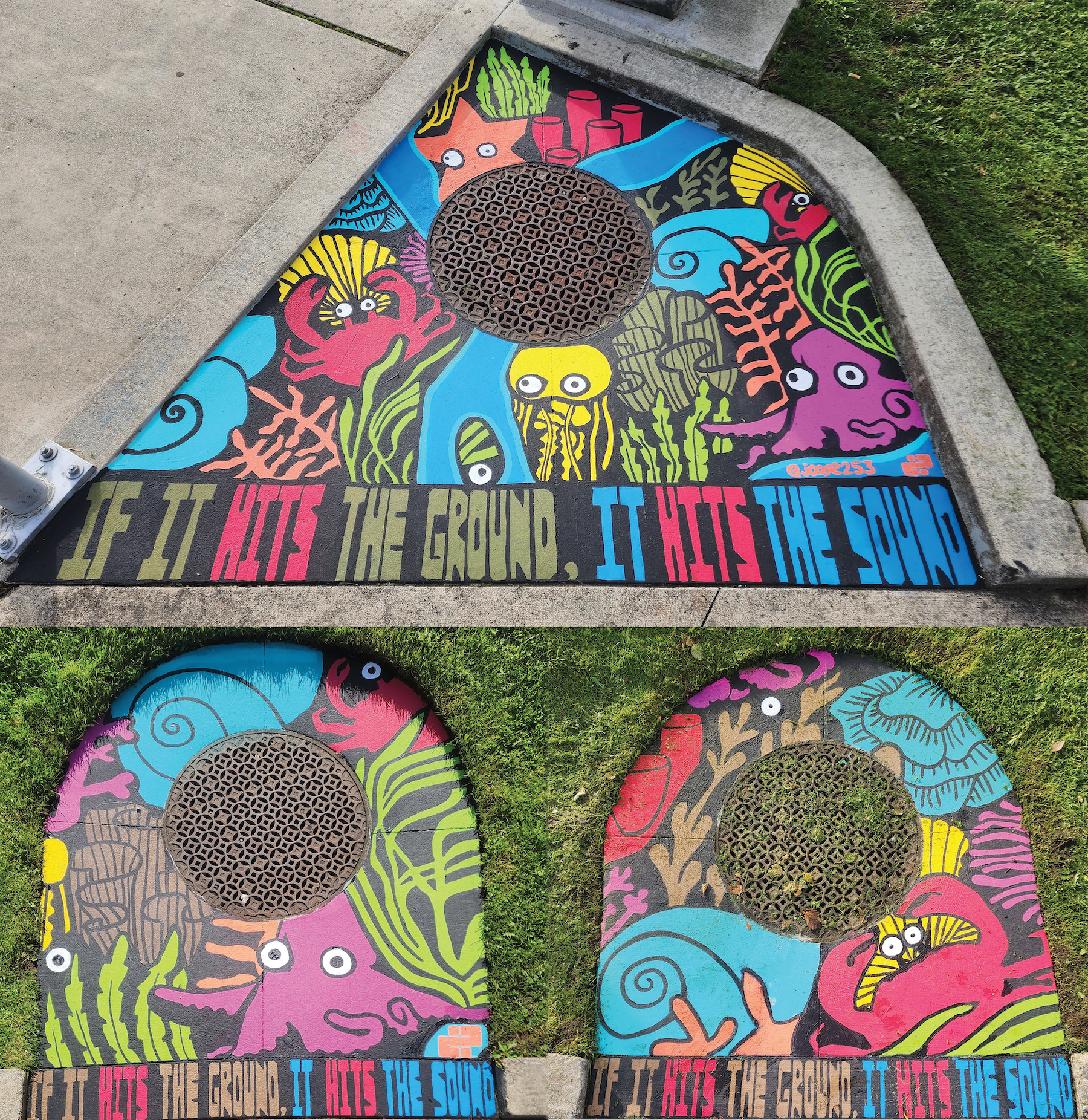 Ground to Sound Storm Drain Murals photo